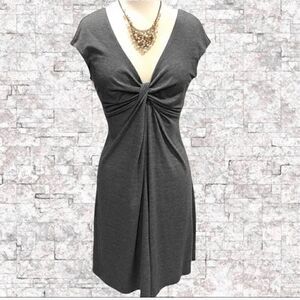 Express Front Knot Jersey Knot A Line Dress